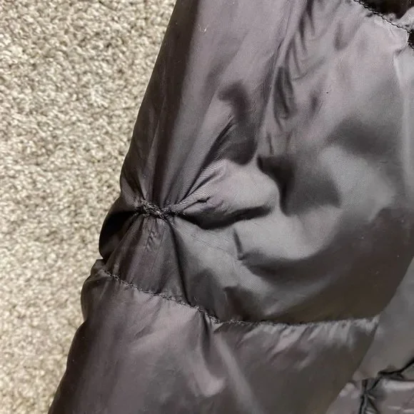 Ralph Lauren Polo Down Puffer Winter Jacket Mens XL Black Full Zip Snap Hood - Picture 7 of 11